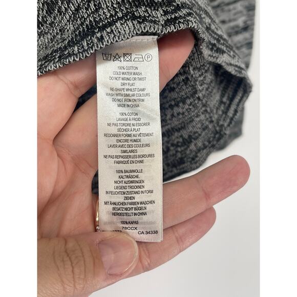 NWT French Connection Bird Novelty Sequined Heather Gray Sweater Size S - Picture 5 of 6